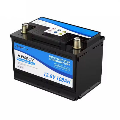 12.8V 108ah 1360CCA επαναφορτιζόμενη Lifepo4 μπαταρία 1382WH με ενσωματωμένο BMS ονομαστική τάση για την εκκίνηση και διακοπή του αυτοκινήτου κινητήρα