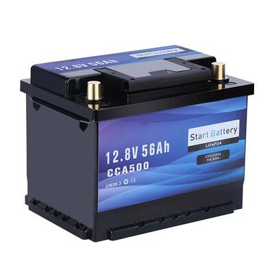 ποιότητας Μπαταρία εκκίνησης 12V 56Ah LiFePO4 500CCA Bluetooth Marine RV Truck Μπαταρία λιθίου με Smart BMS εργοστάσιο