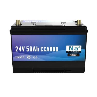 ποιότητας 24V 50Ah μπαταρία ιόντων νατρίου 800CCA Bluetooth υψηλής τάσης εκκίνηση και ηλεκτρική μπαταρία για εμπορικά φορτηγά ηλεκτρικά ανελκυστήρες και θαλάσσια συστήματα εργοστάσιο