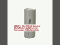 26650FS3 3.2V 3000mah κυλινδρικό LiFePo4 μπαταρία κύτταρα ιόντων λιθίου επαναφορτιζόμενο ρυθμό εκφόρτισης 3C